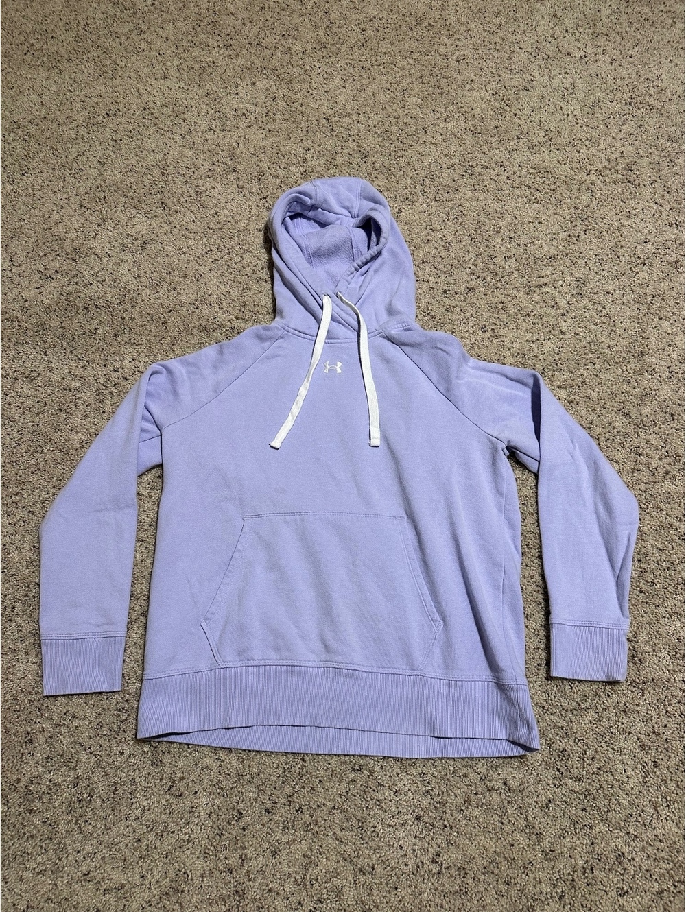Under Armour Loose Fit Lavender Hoodie Sweatshirt Medium